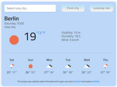 Weather Meteo App